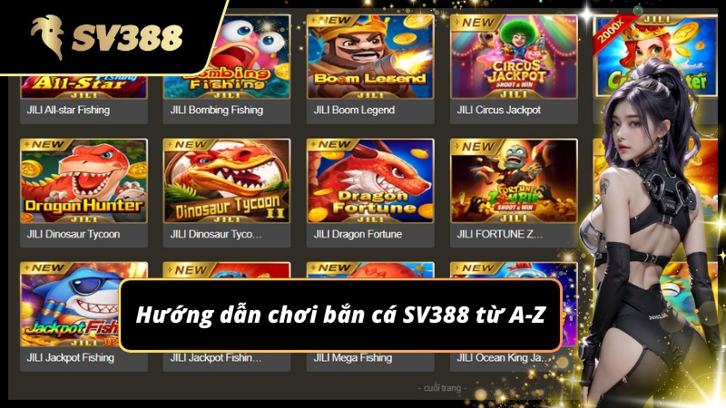 Quy trình tham gia và hướng dẫn cách chơi chi tiết Bắn cá SV388